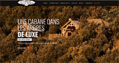 Desktop Screenshot of cabane-spa-dans-les-arbres.com